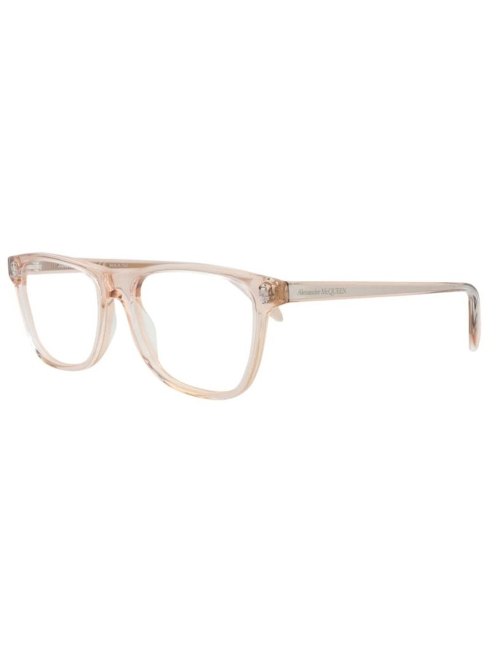 New Alexander McQueen Women's Eyeglasses Square Rectangle Acetate Frame Unisex